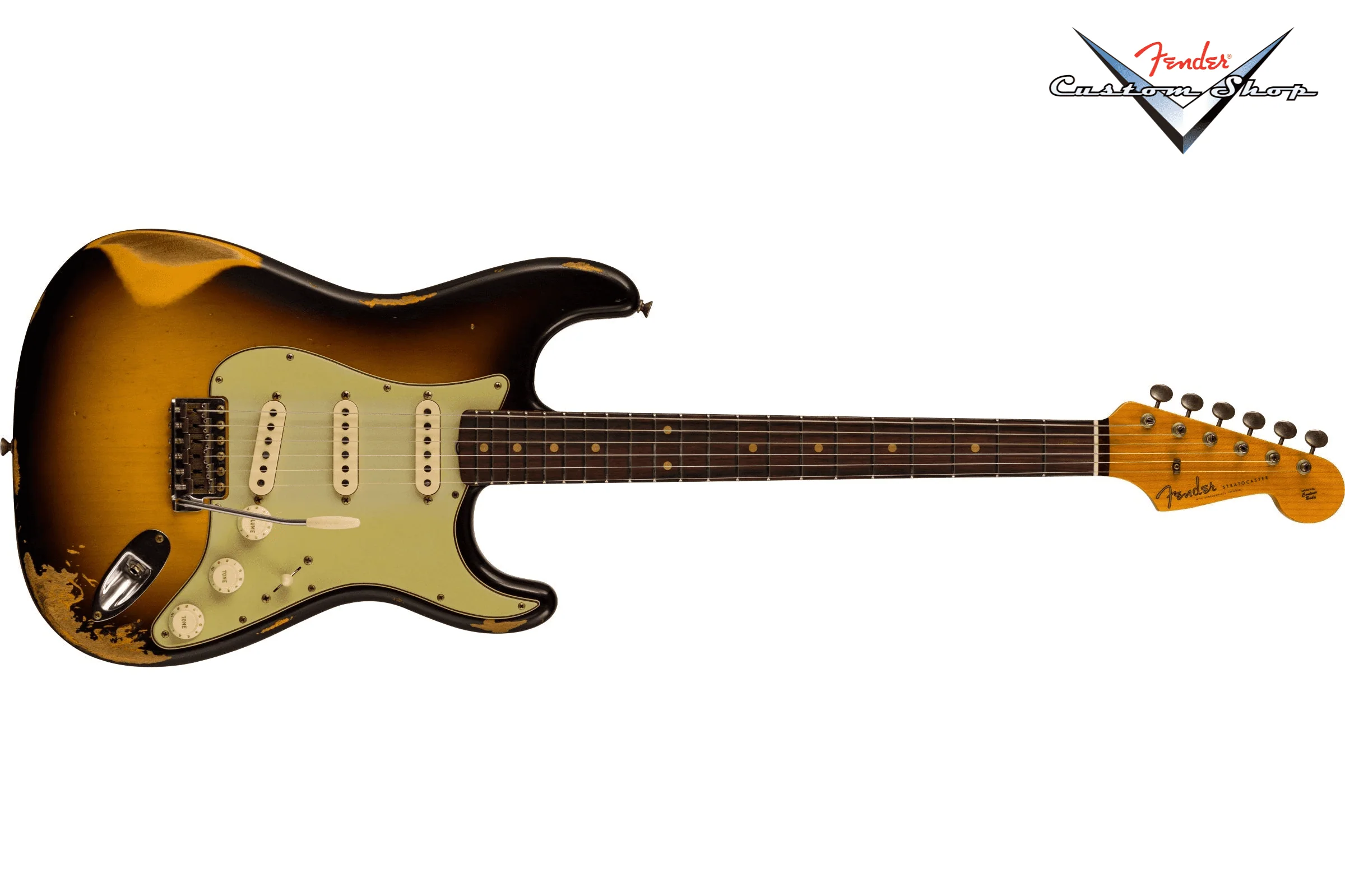 Fender Custom Shop 1960 Stratocaster Heavy Relic, Faded Aged 3-Color Sunburst