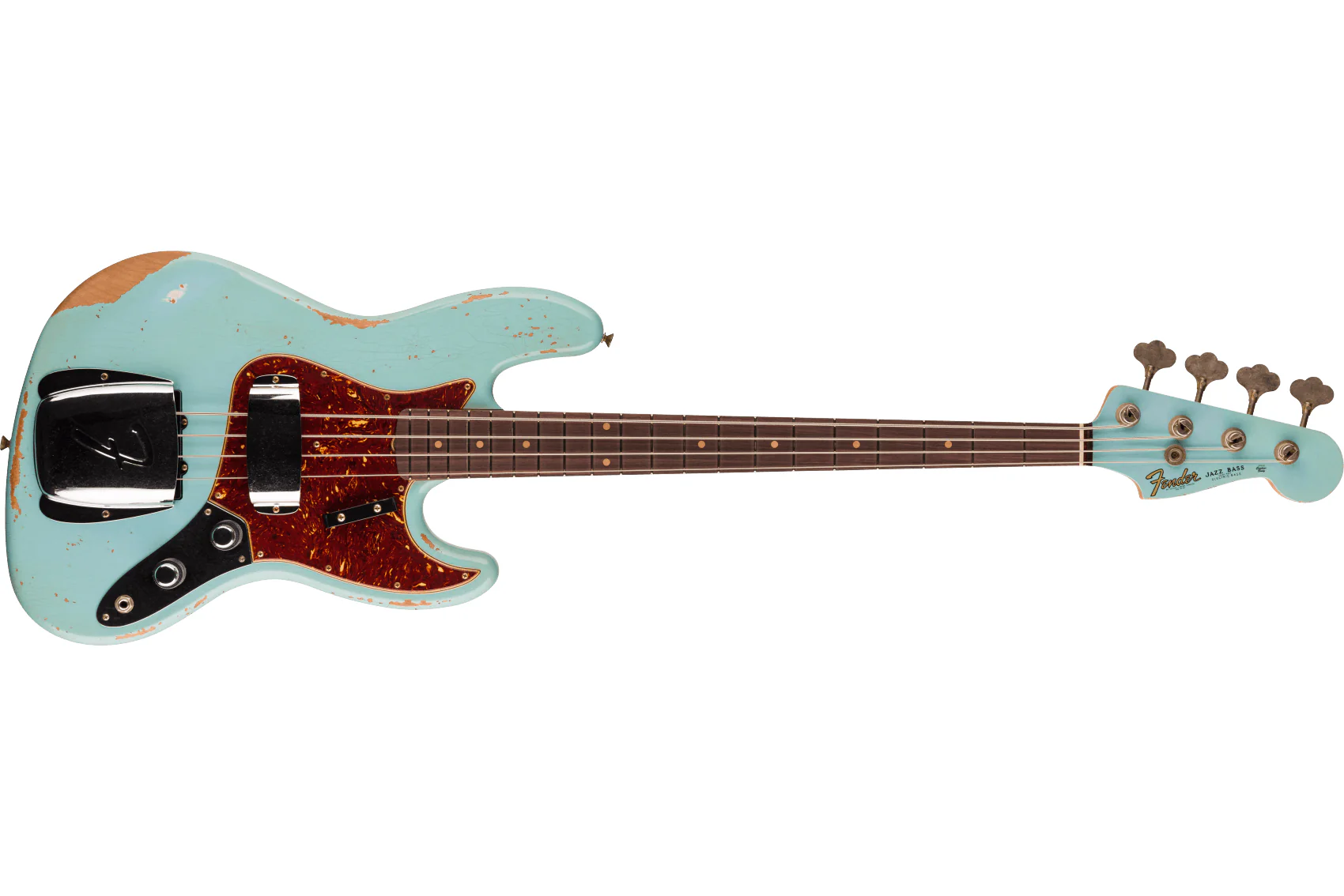 Fender Custom Shop 1961 Jazz Bass Heavy Relic, Faded Aged Daphne Blue