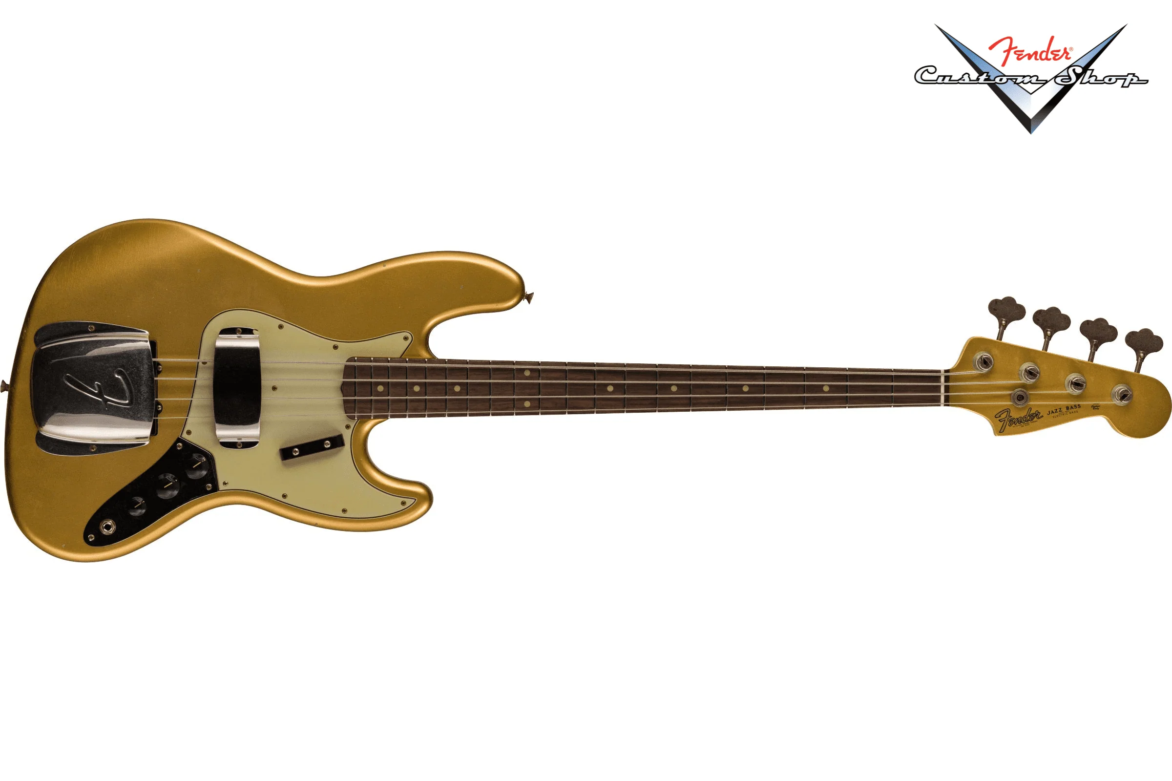 Fender Custom Shop 1963 Jazz Bass Journeyman Relic, Aged Aztec Gold