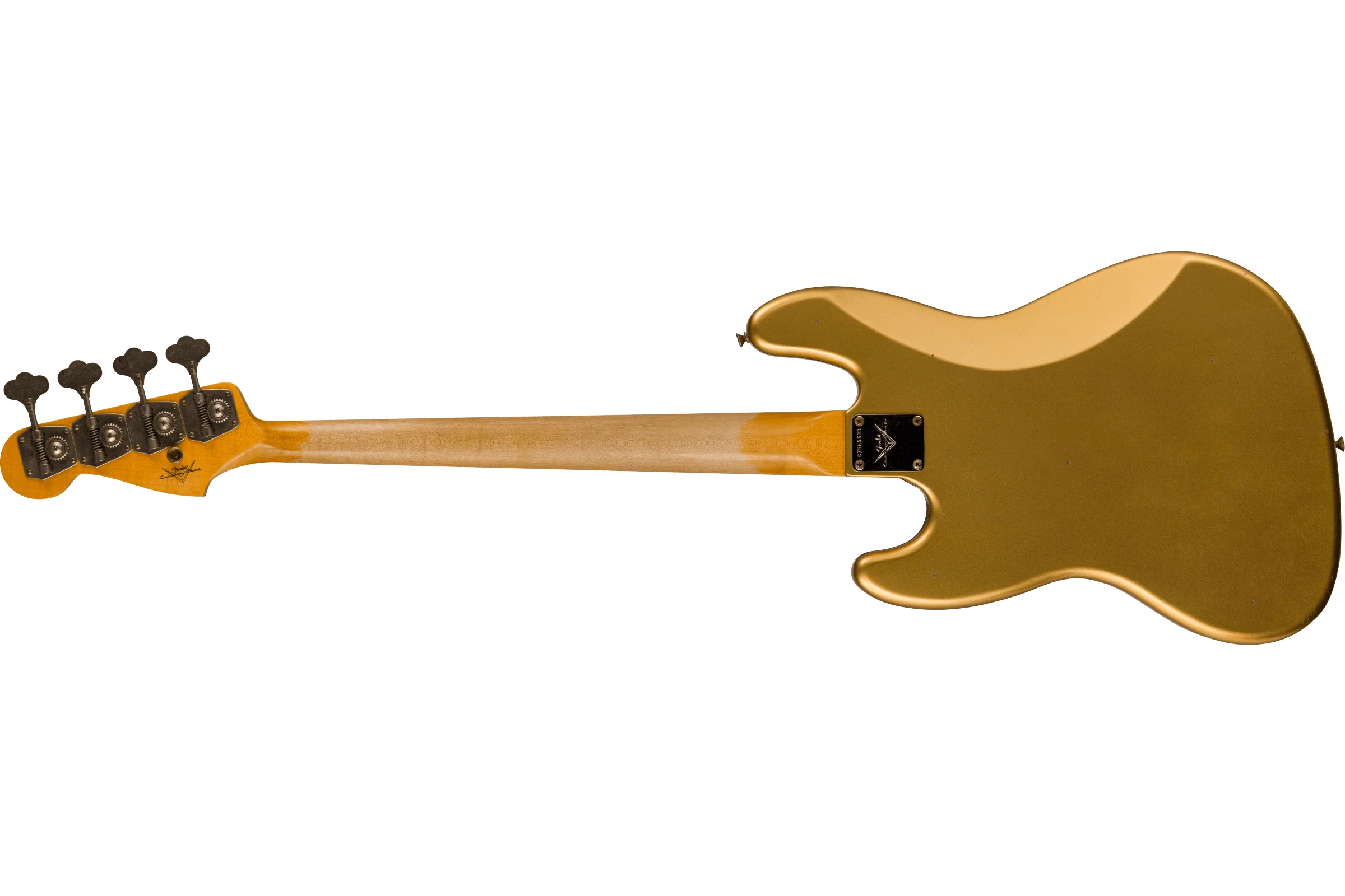 Fender Custom Shop 1963 Jazz Bass Journeyman Relic, Aged Aztec Gold - Image 2