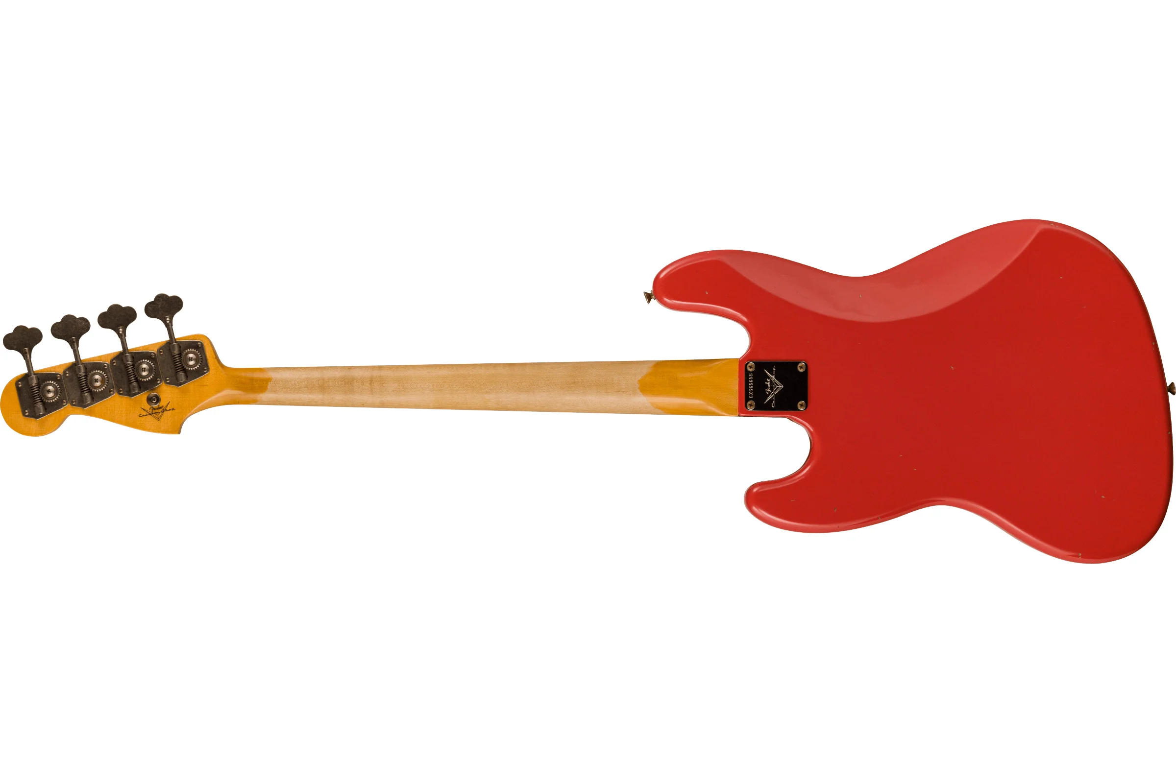 Fender Custom Shop 1963 Jazz Bass Journeyman Relic, Aged Fiesta Red - Image 2