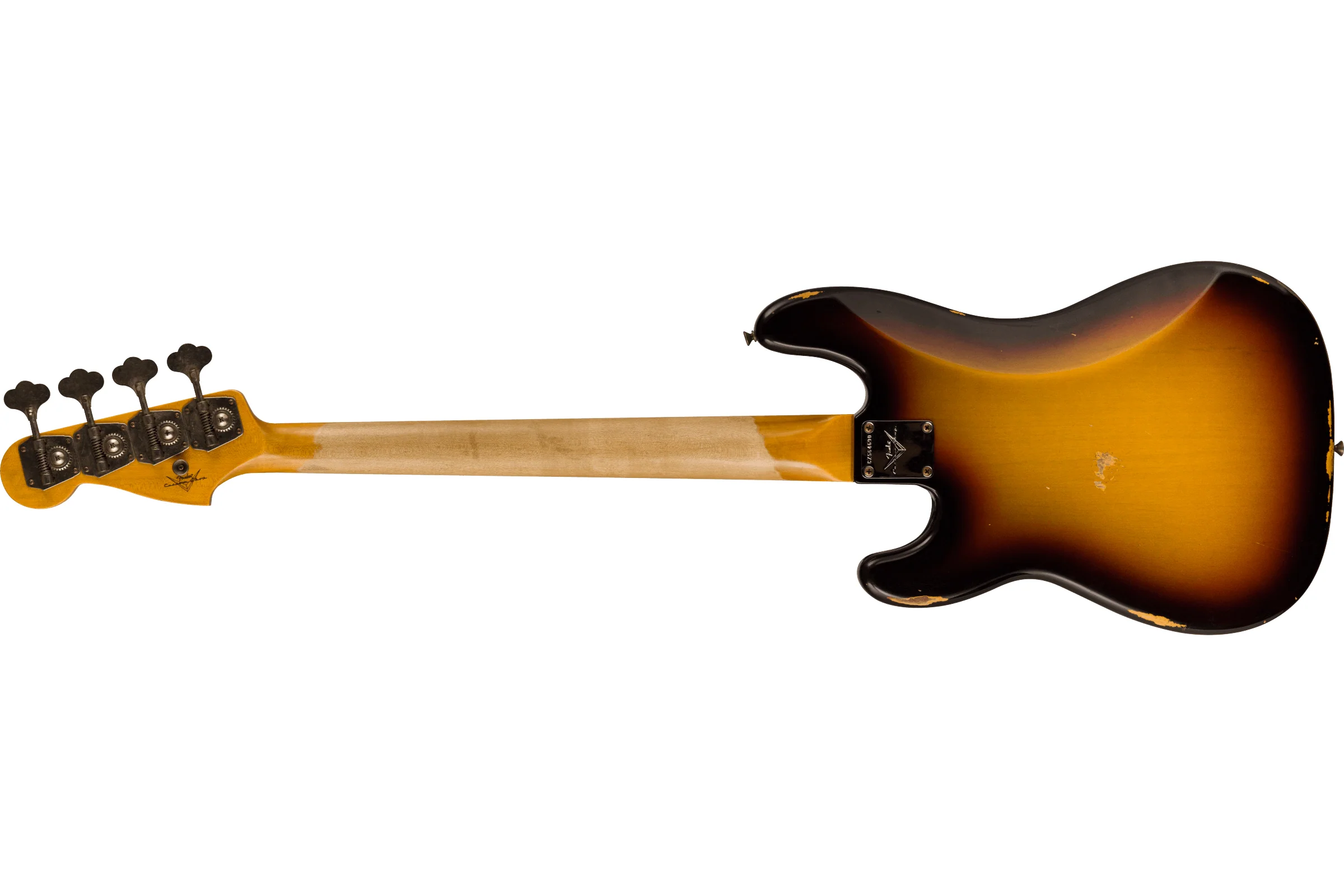 Fender Custom Shop 1964 Precision Bass Relic, Bleached 3-Color Sunburst - Image 2