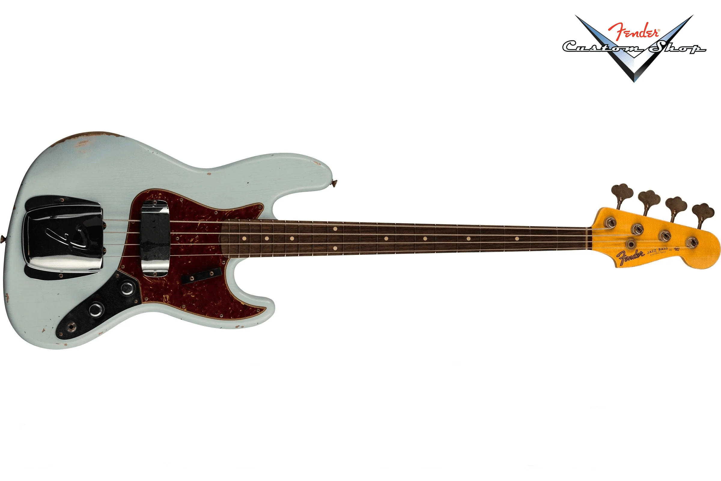 Fender Custom Shop '60 Jazz Bass Relic, Super Faded Aged Sonic Blue