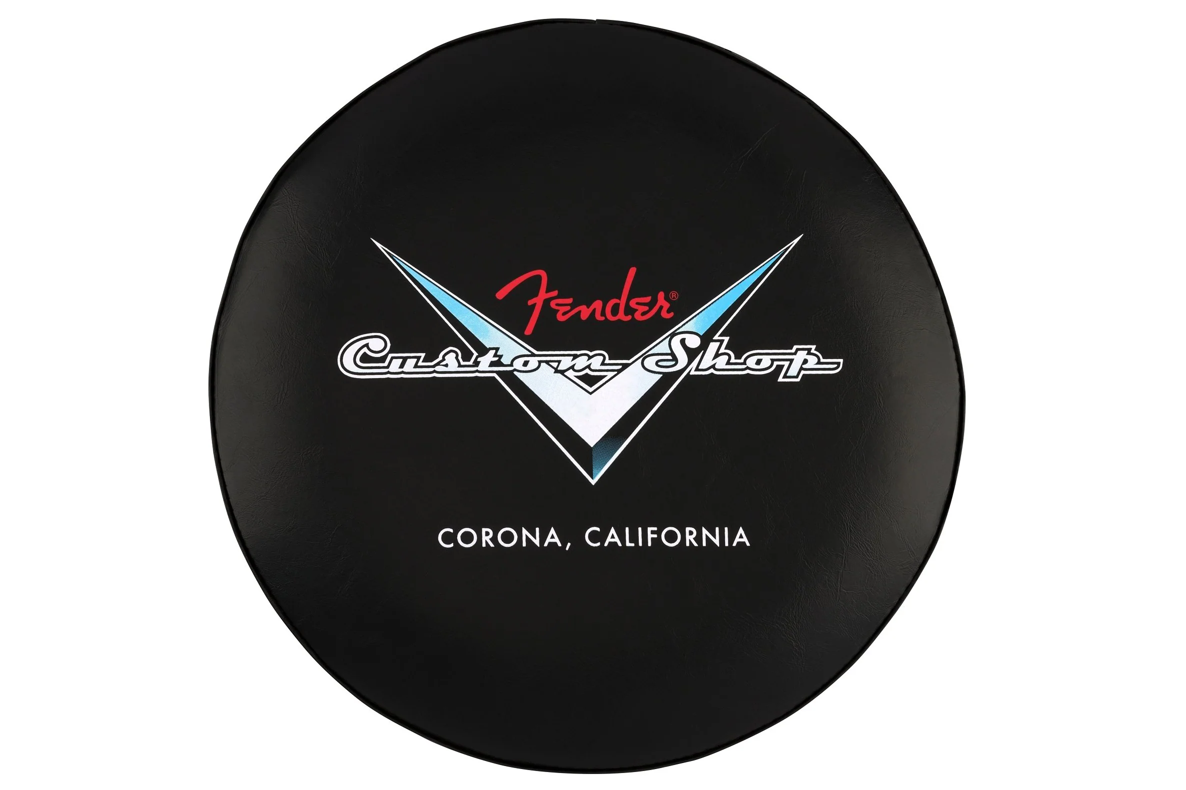 Fender Custom Shop Chevron Logo Barstool, Black/Chrome - Image 6
