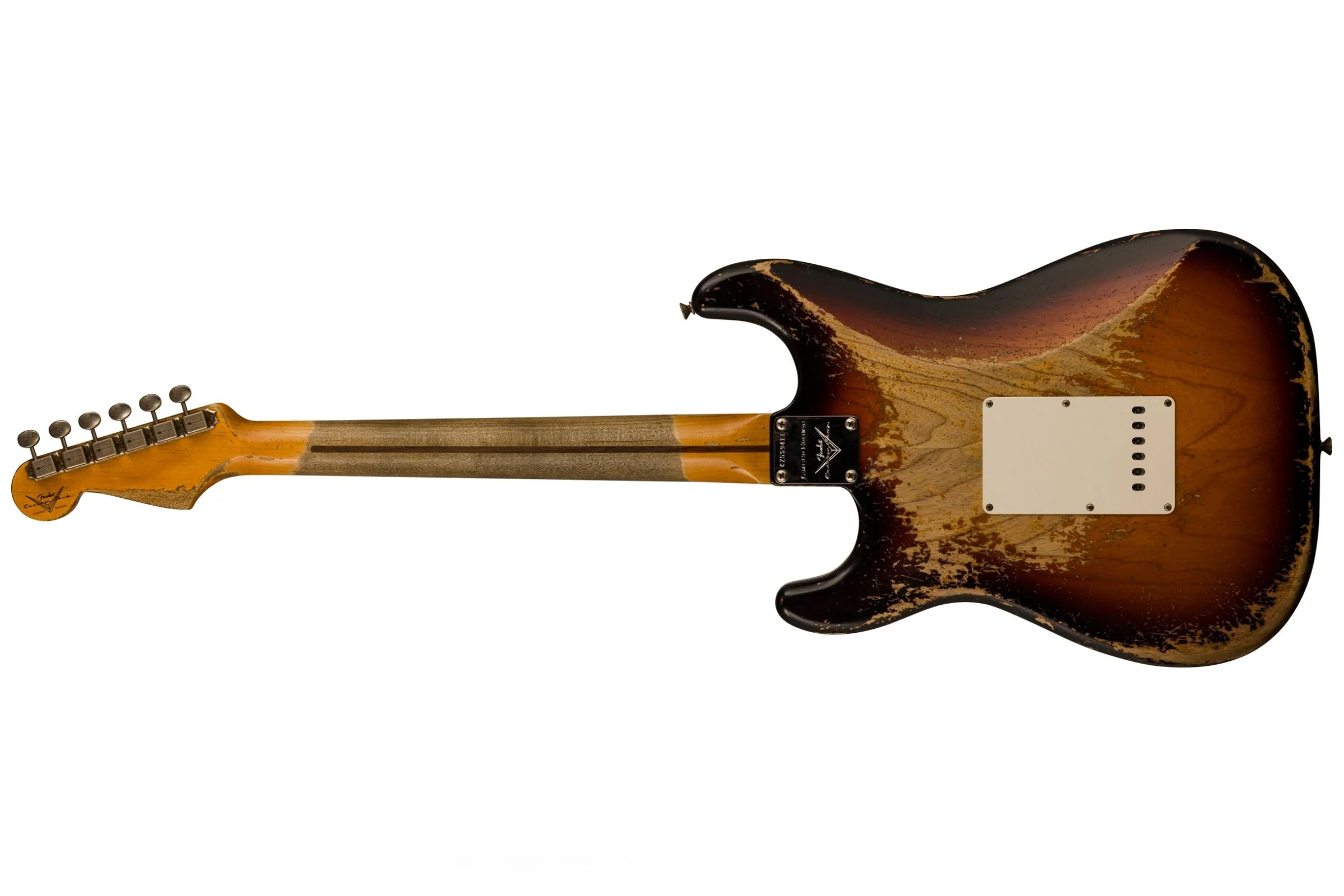 Fender Custom Shop Red Hot Stratocaster - Super Heavy Relic - Faded Chocolate 3-Color Sunburst - Image 2