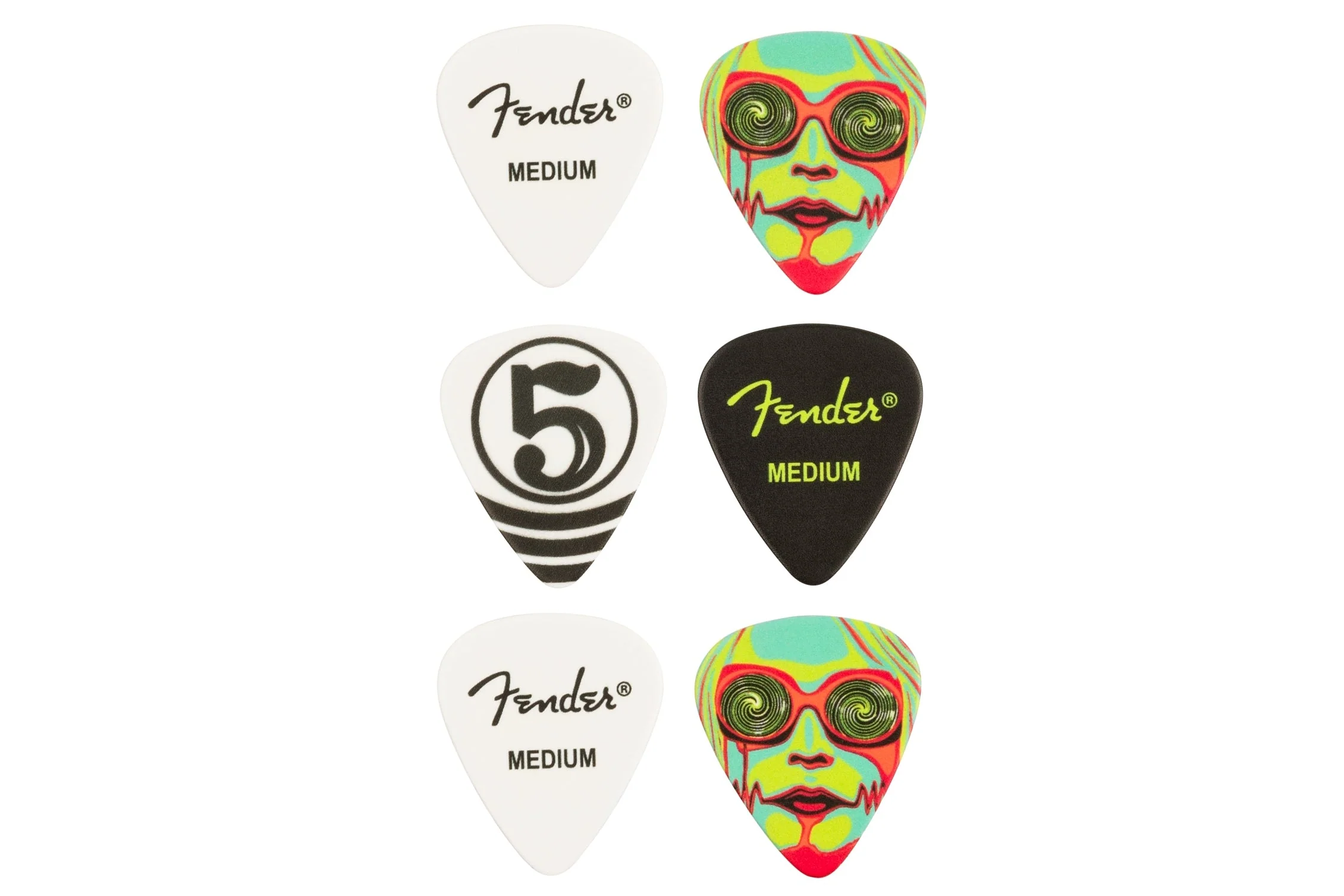 Fender John 5 351 Celluloid Picks (6)