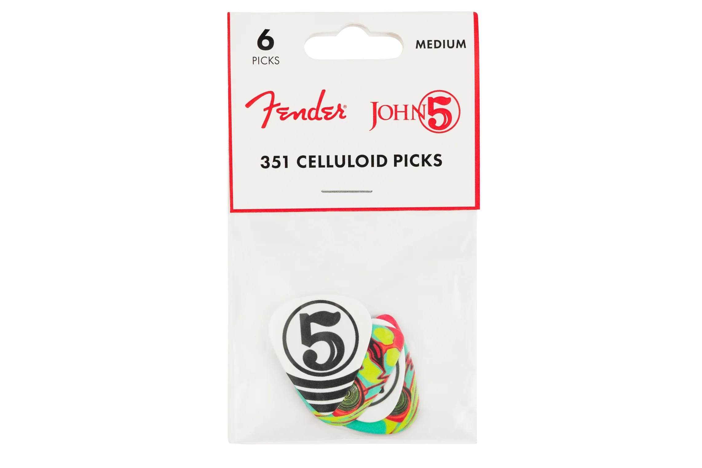 Fender John 5 351 Celluloid Picks (6) - Image 2