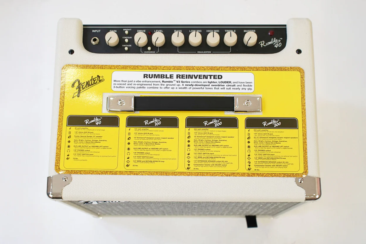 Fender Limited Edition Rumble 40 V3 Ivory - Image 2