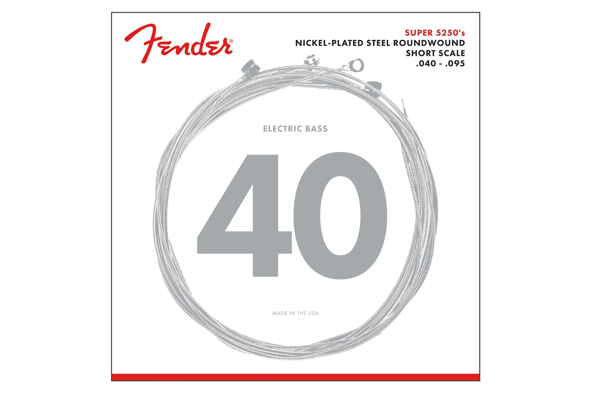 Fender Super 5250's Nickel Plated Bass Strings - Short Scale