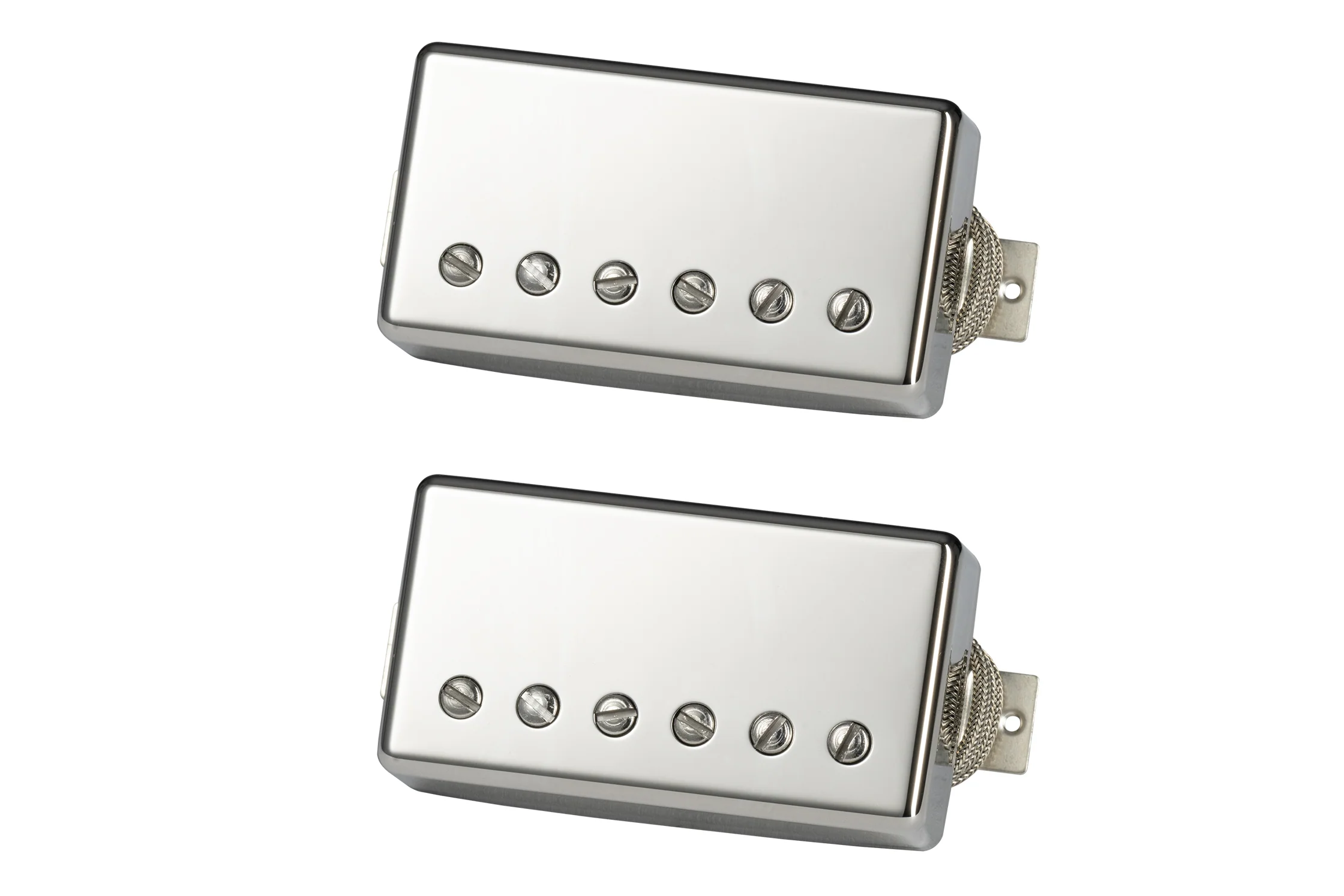 Gibson Greenybucker Set (Double black, Nickel cover, Unpotted, Rhythm pickup reverse polarity, T: 8.7k, R: 8.3k, Alnico 2)