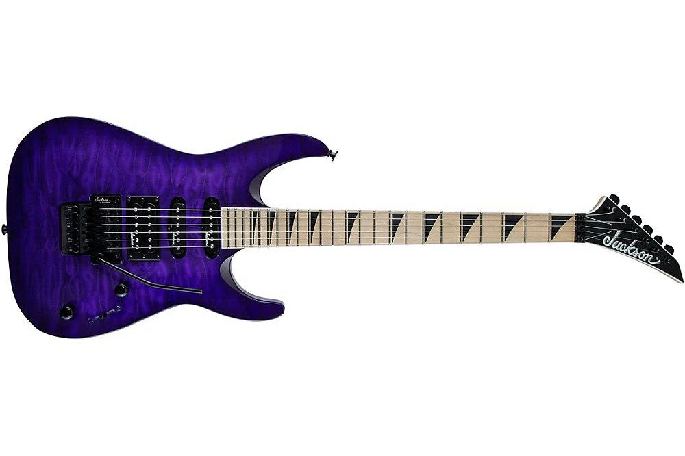 Jackson Special Edition JS34Q Dinky DKA-M QM, Transparent Purple