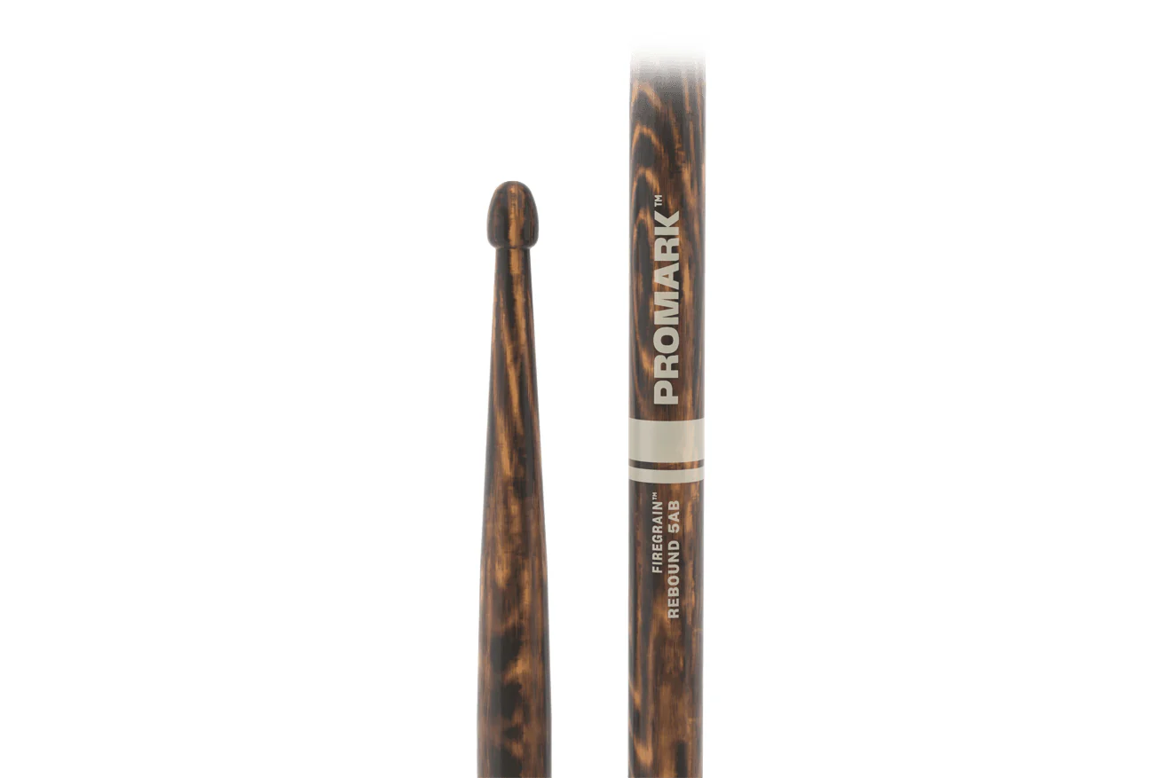 ProMark Rebound 5AB FireGrain Hickory Drumstick, Acorn Wood Tip