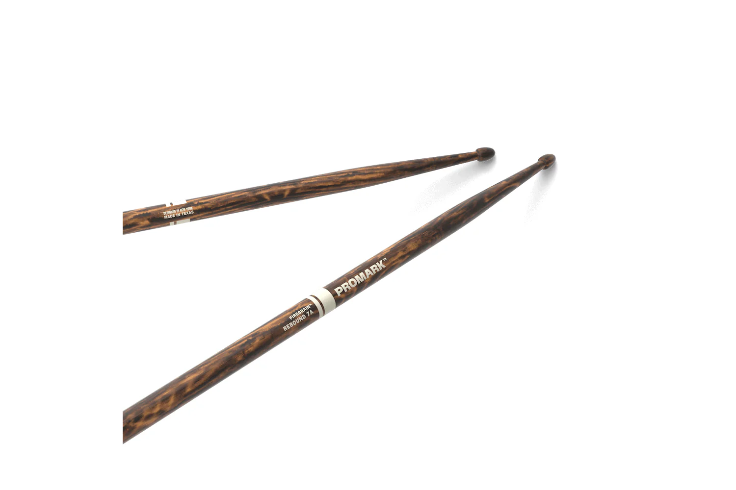 ProMark Rebound 7A FireGrain Hickory Drumstick, Acorn Wood Tip - Image 2