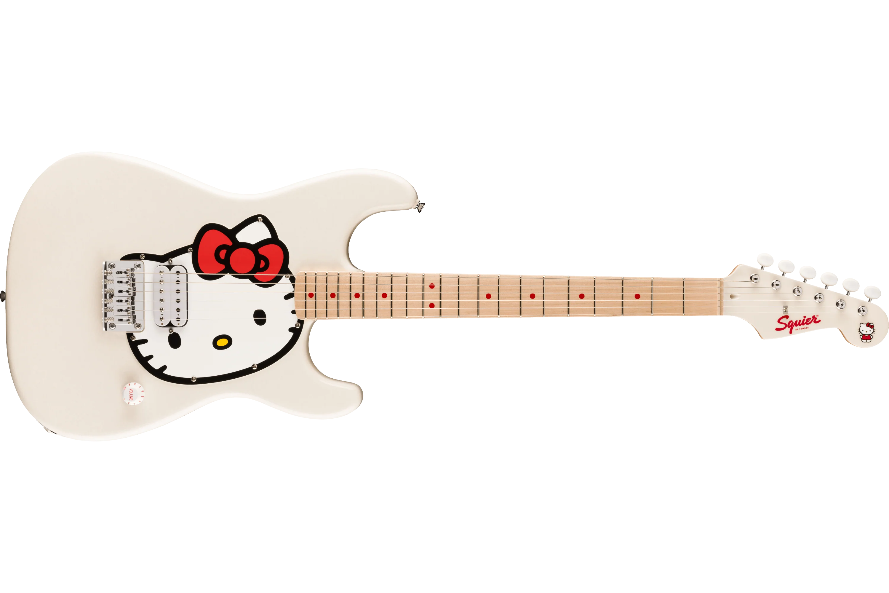 Squier Hello Kitty White Stratocaster